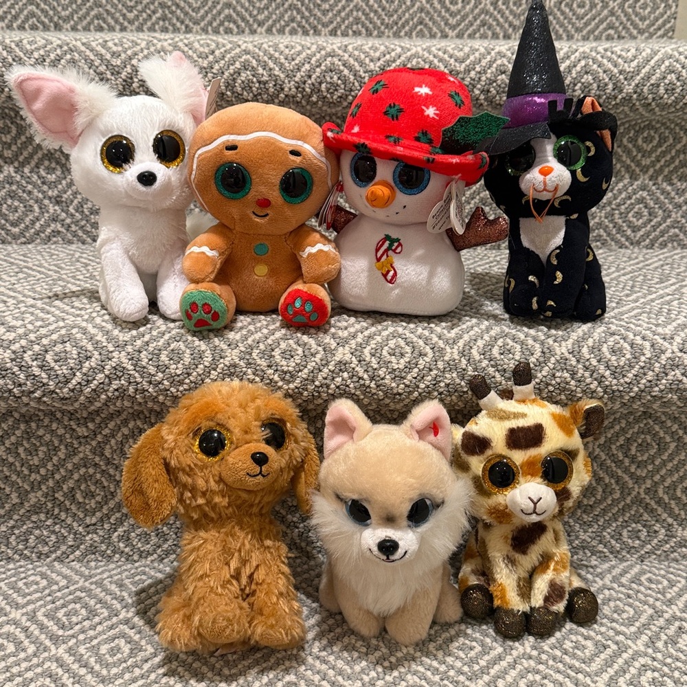 Lot of 7 Ty Beanie Boos